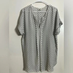Max Studio women’s black and white blouse size large